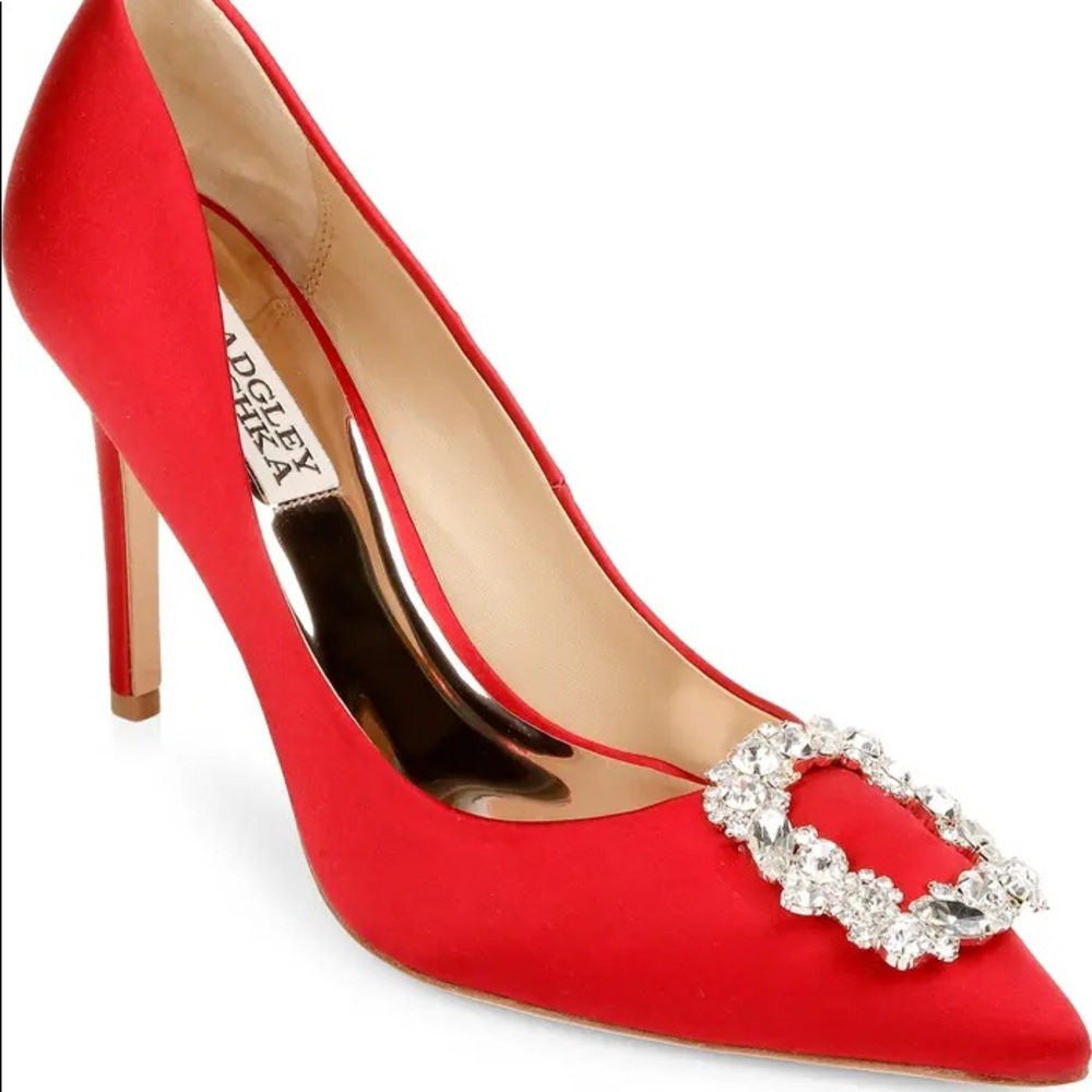 Cher Crystal Embellished Pump (Red) 🔥🔥🔥🔥🔥 Never worn